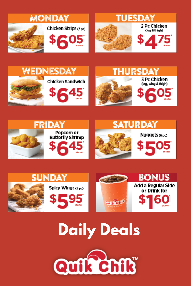 Quik chik daily deals