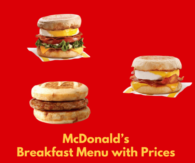McDonald's Breakfast Menu with Prices - Canada - 2024 - Meal Deals Now