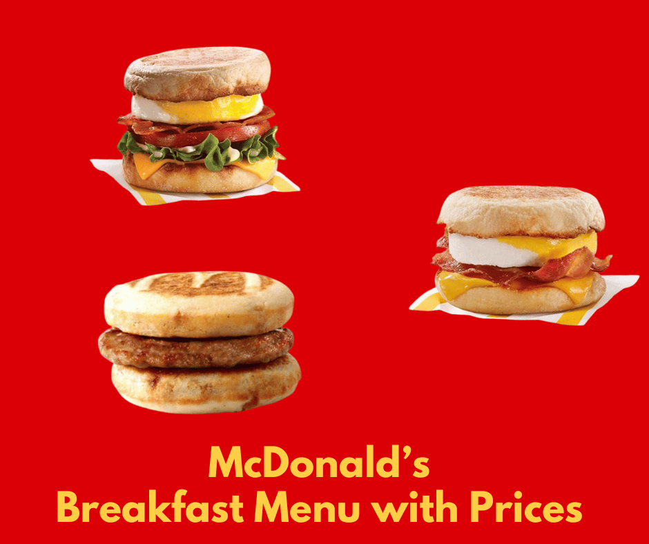 McDonald's Breakfast Menu